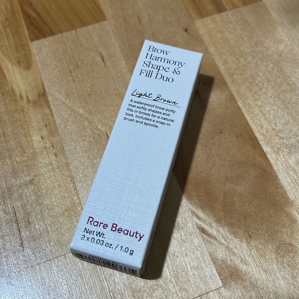 New Rare Beauty Brow Harmony Shape & Fill Duo brow putty brow powder Light Brown